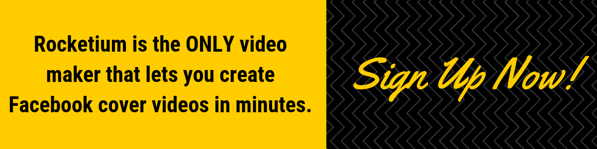 Make facebook cover videos with rocketium