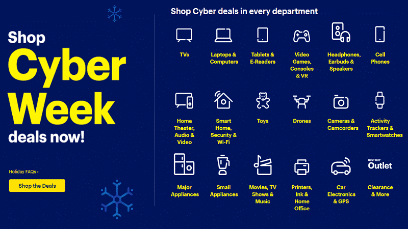 Best Buy Cyber Monday marekting