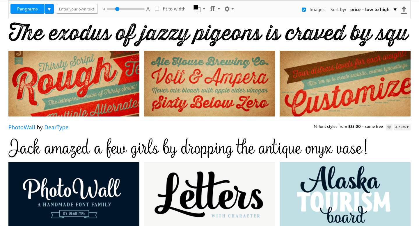 fonts from myfonts