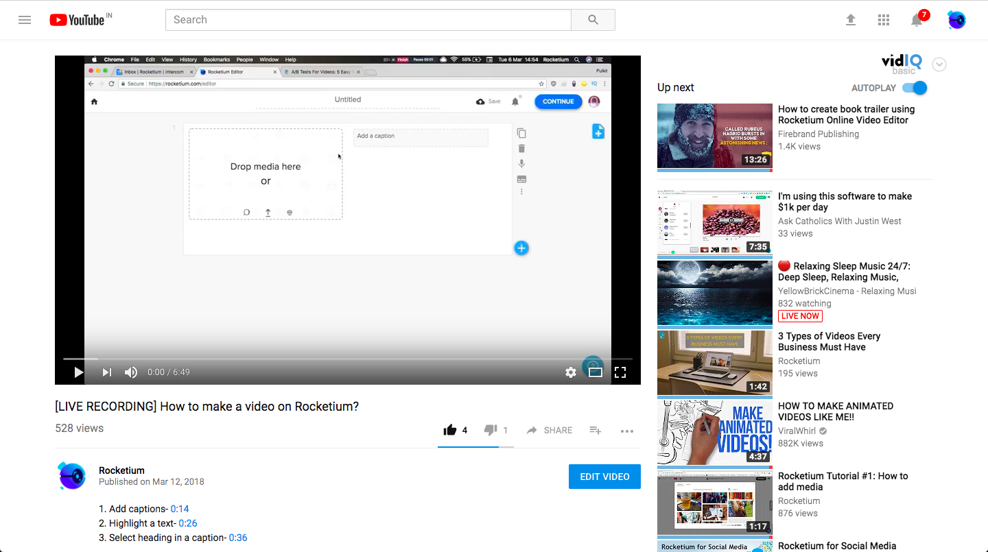 YouTube native video size